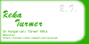 reka turmer business card