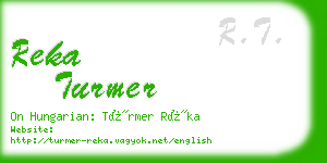 reka turmer business card